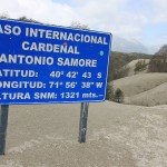 De grens tussen Chili en Argentini? ligt hier op 1321 meter